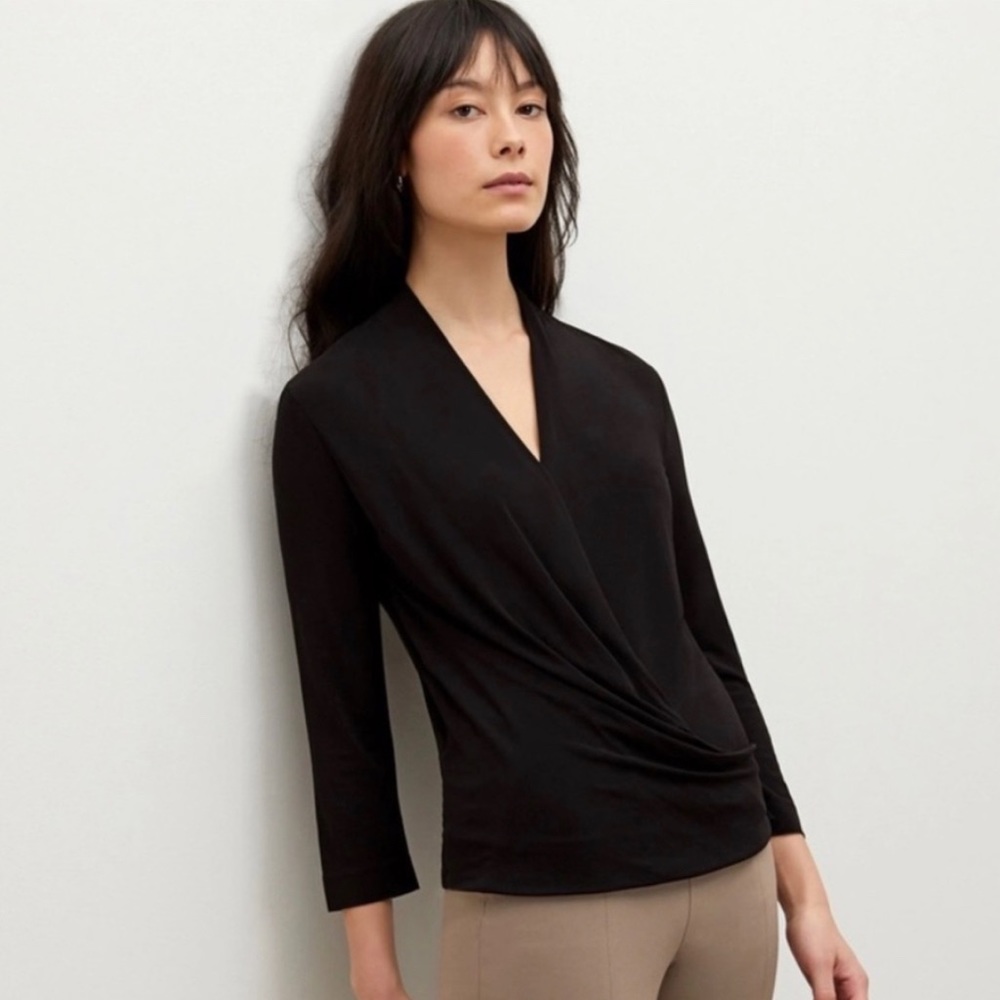 MM Lafleur black cross blouse